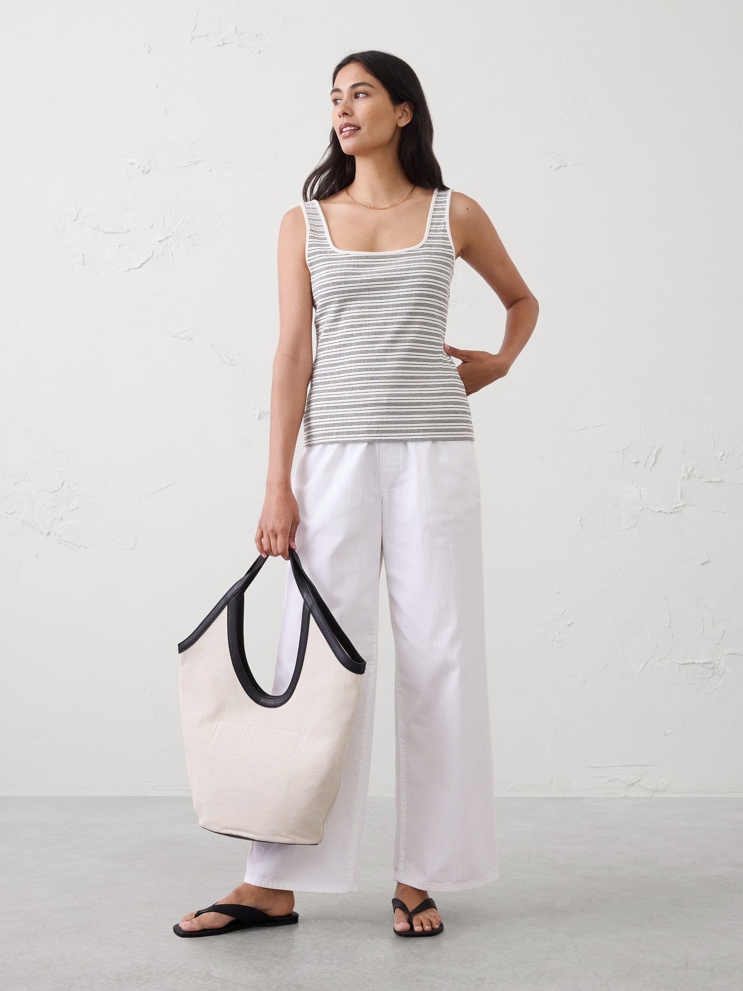 Image number 1 showing, Variegated Ribbed Tank