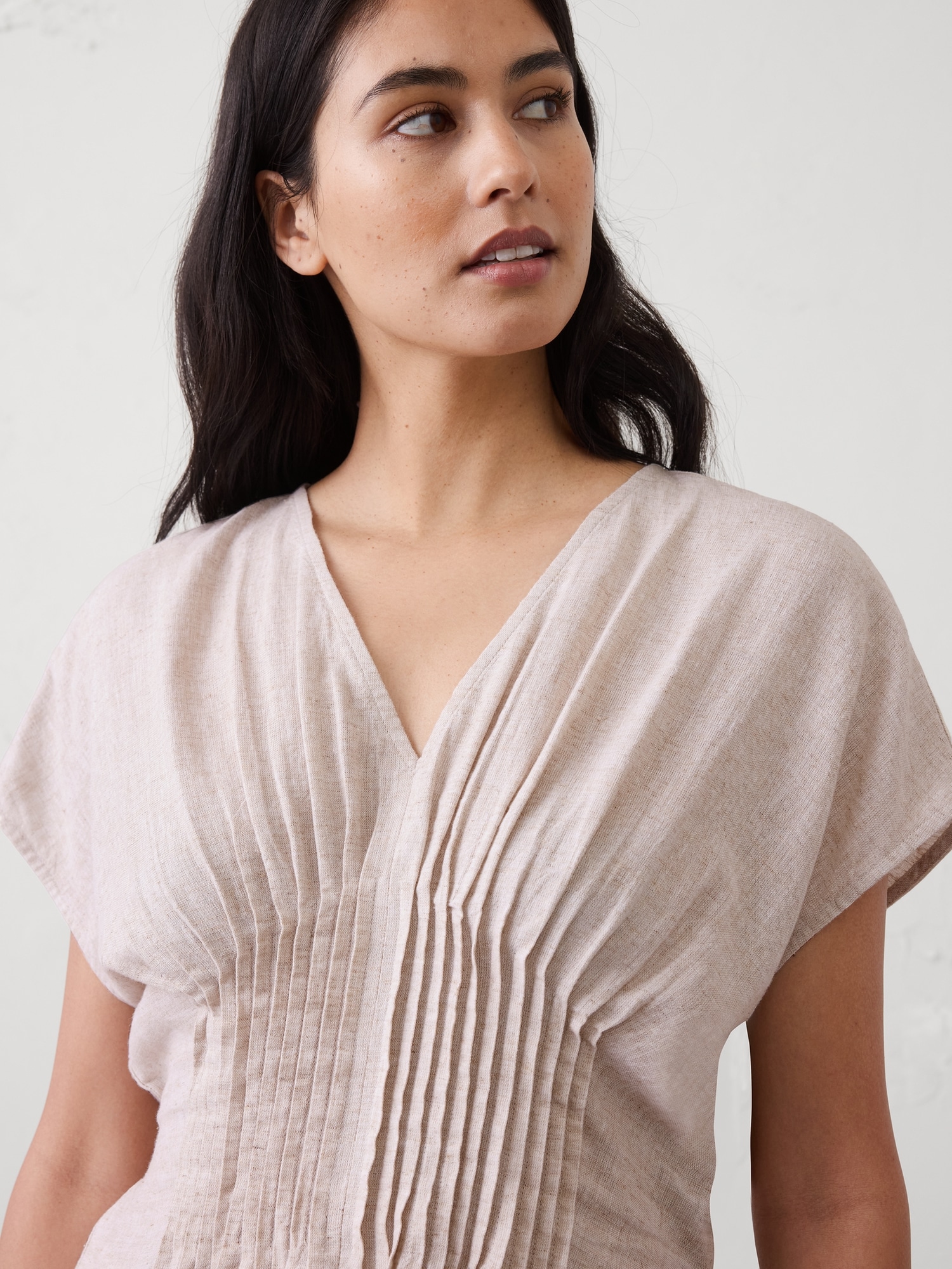 Image number 3 showing, Pintuck-Waist Top