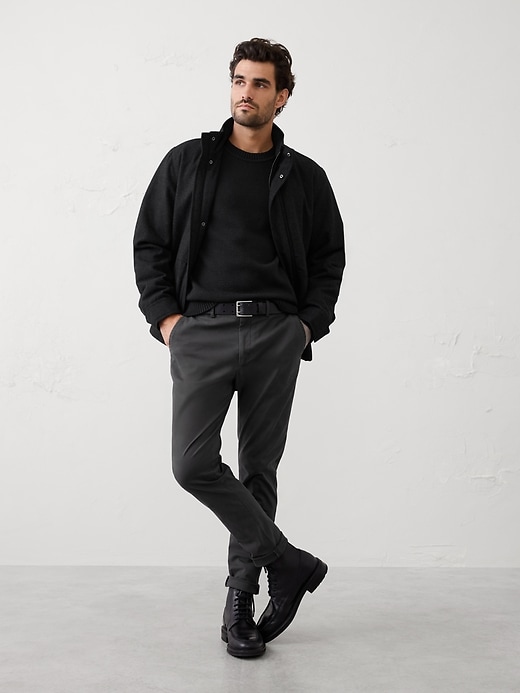 Wool-Blend Mock-Neck Jacket | Banana Republic Factory