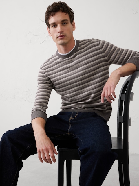 Merino Wool Crew-Neck Sweater