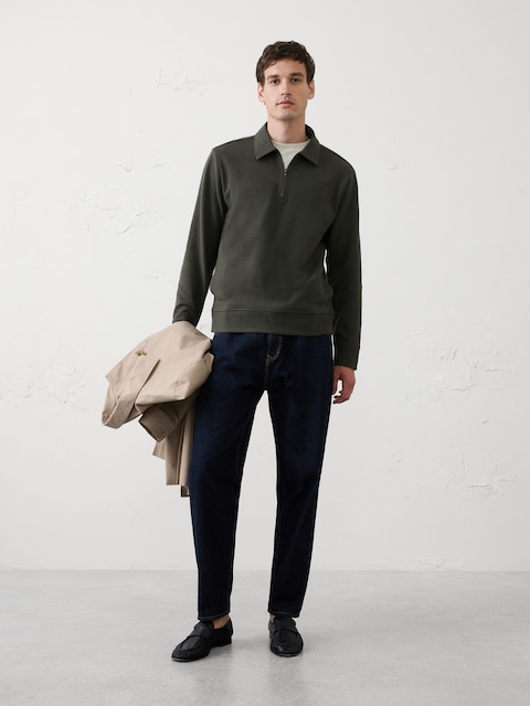 Ottoman Quarter-Zip Pullover Polo