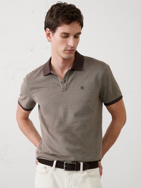 Standard-Fit Pique Polo