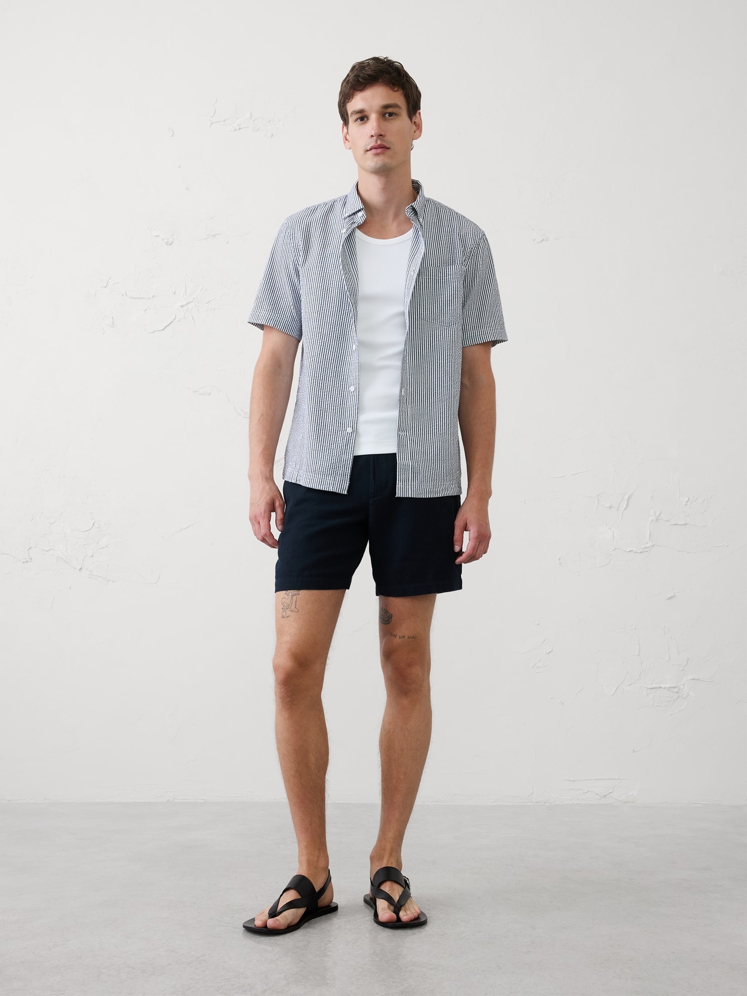Image number 1 showing, Standard-Fit Seersucker Shirt