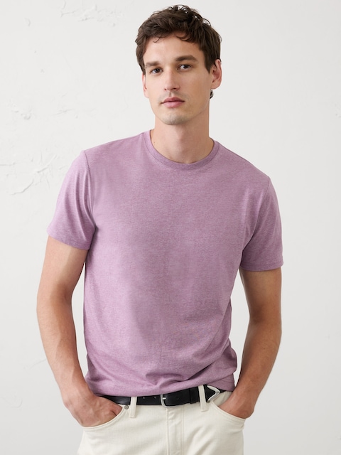 Standard-Fit Premium Wash Crew-Neck T-Shirt