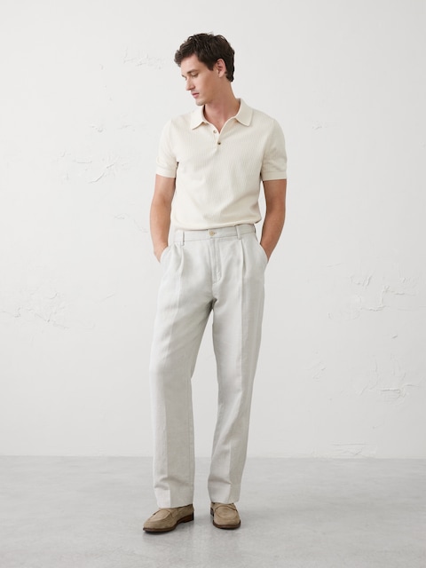 Textured Sweater Polo