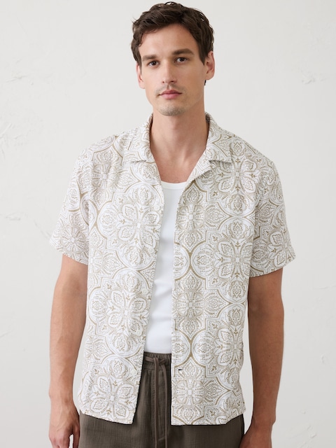 Standard-Fit Coastal Resort Shirt