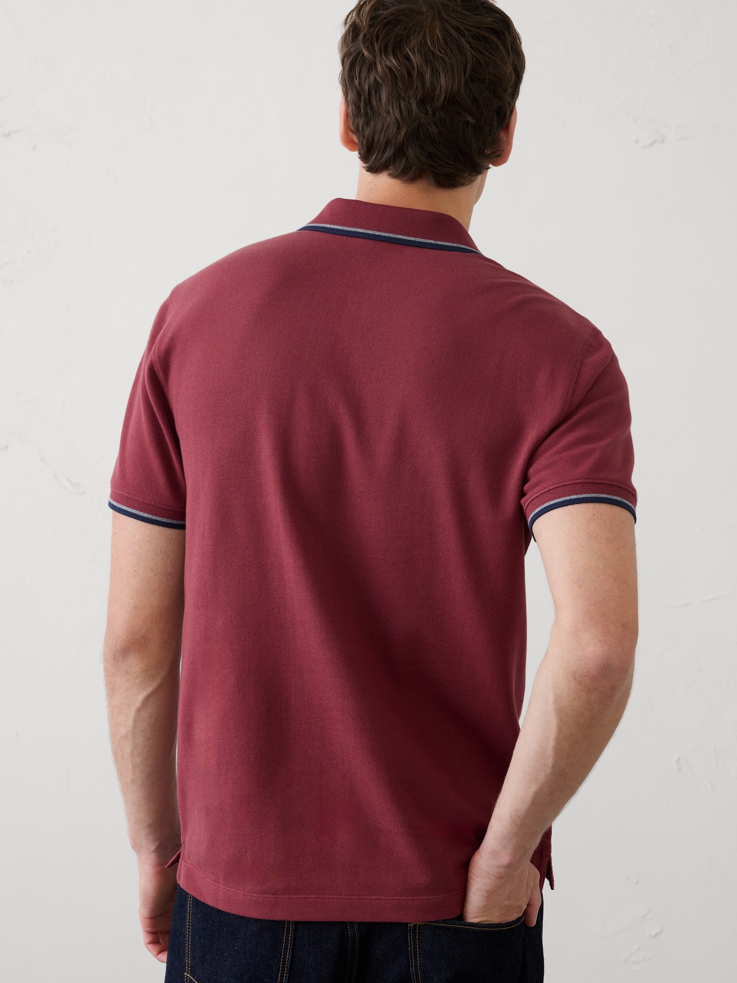 Image number 2 showing, Slim-Fit Cotton Pique Polo