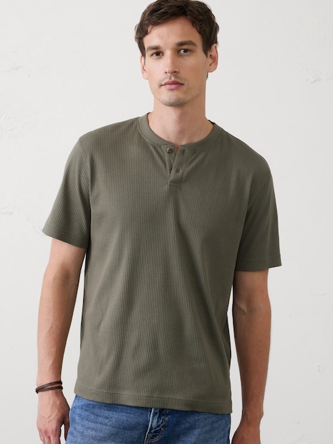 Standard-Fit Light Pointelle Henley