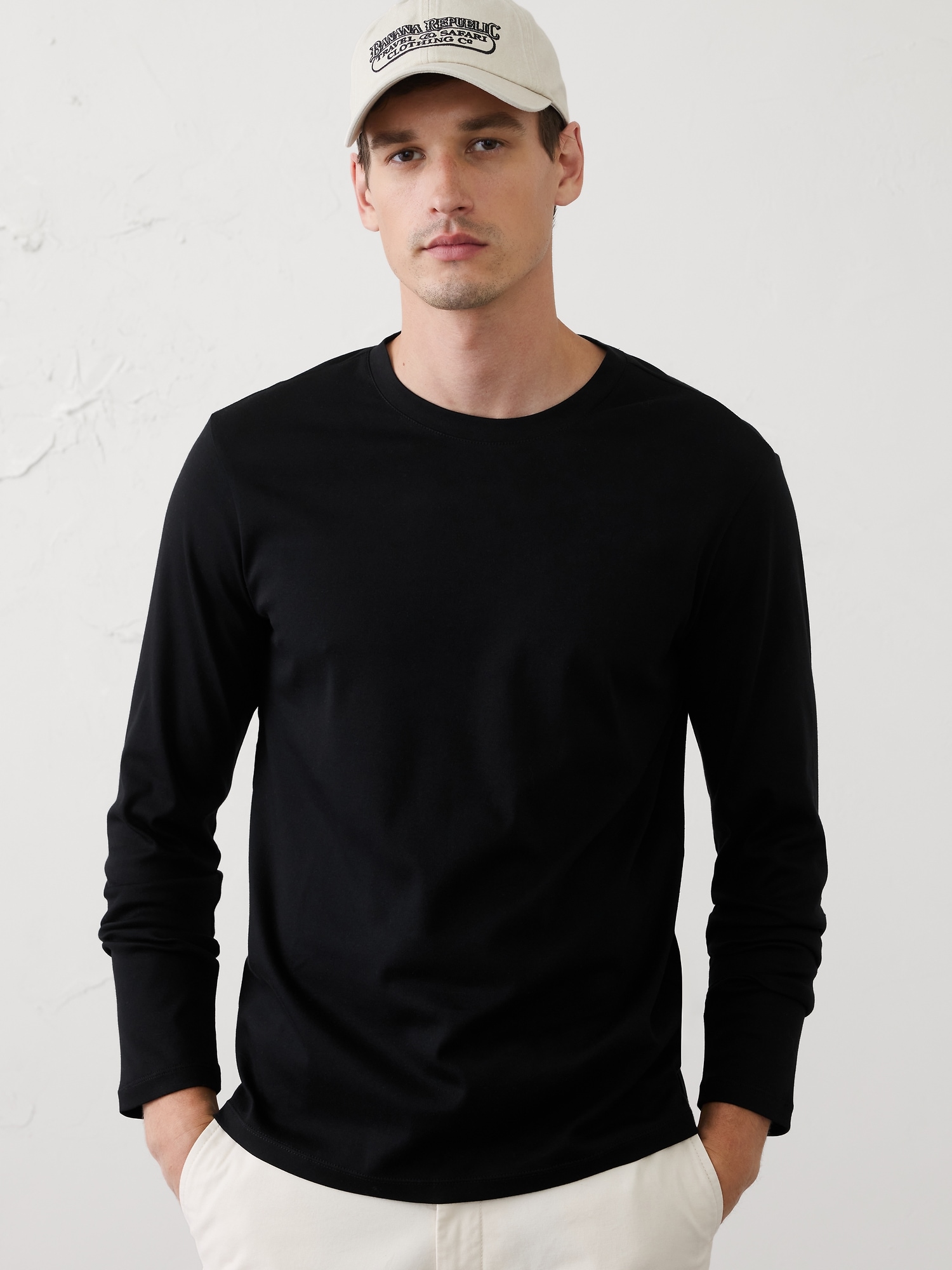 Image number 1 showing, Slim-Fit Luxe Touch Long-Sleeve T-Shirt