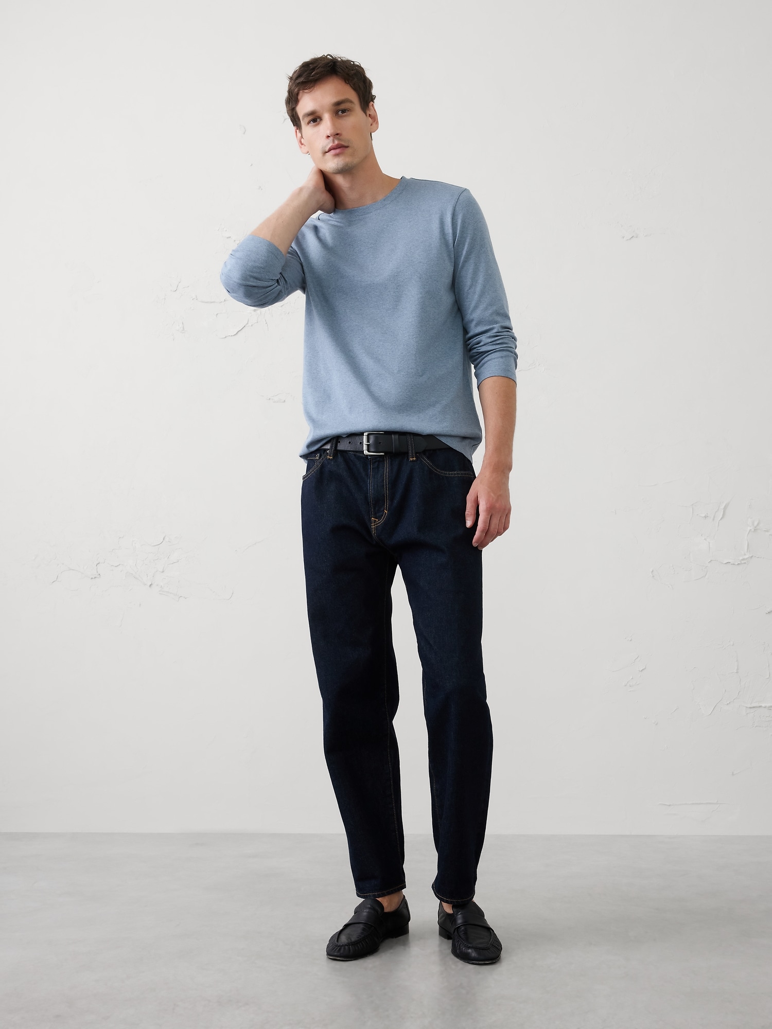 Image number 1 showing, Slim-Fit Luxe Touch Long-Sleeve T-Shirt