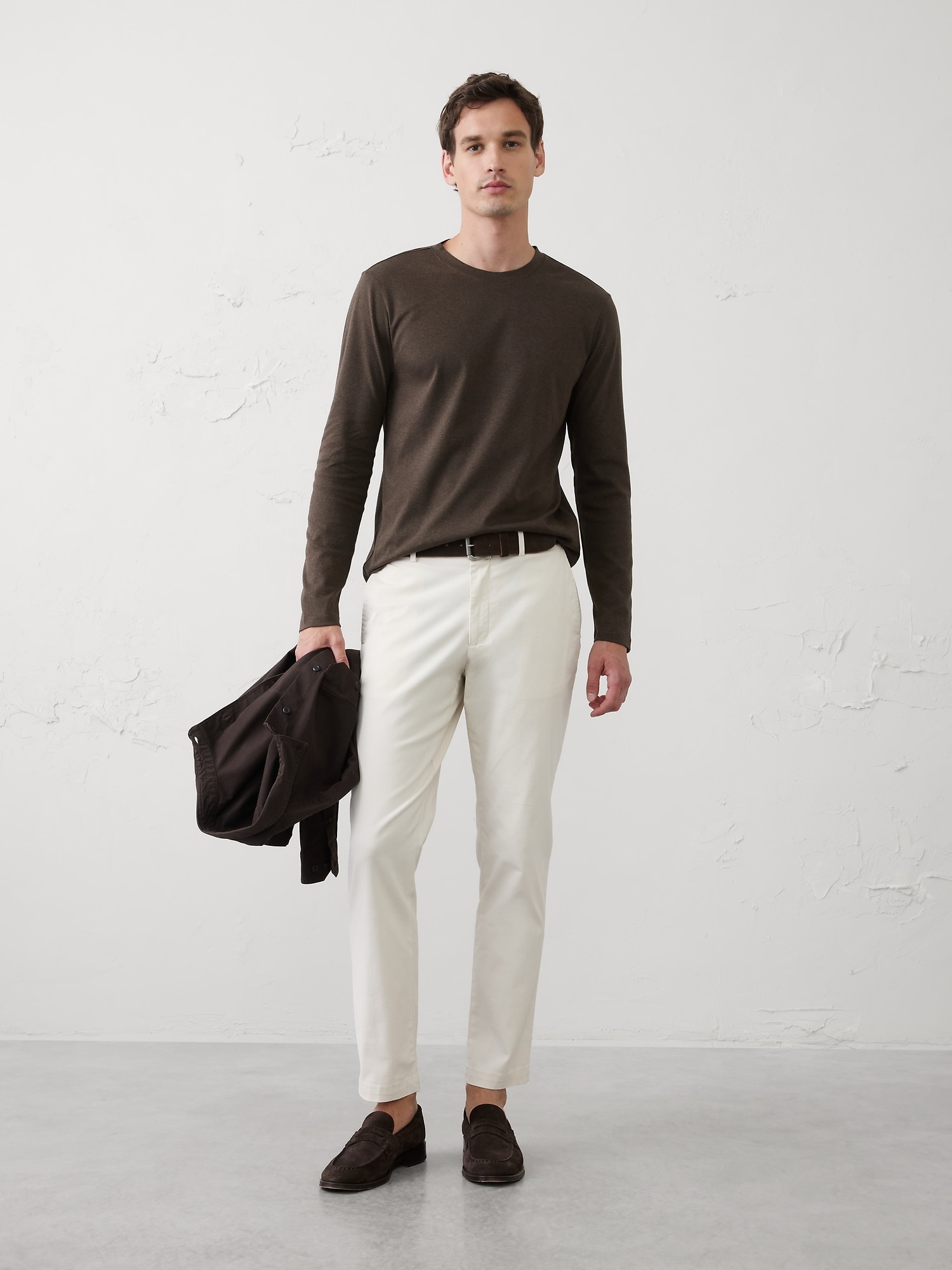 Image number 1 showing, Slim-Fit Luxe Touch Long-Sleeve T-Shirt
