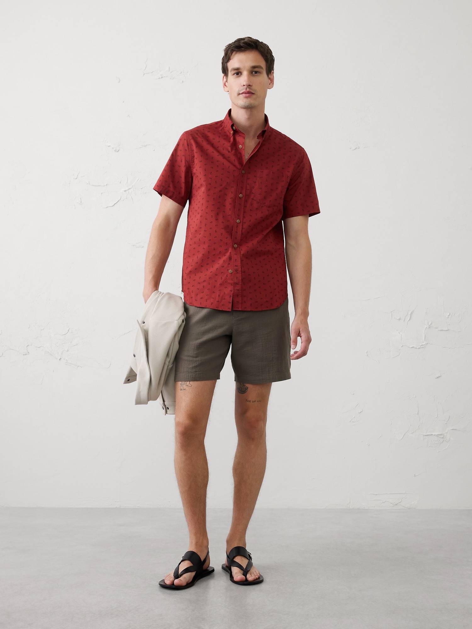 Image number 1 showing, Slim-Fit Softwash Cotton Shirt