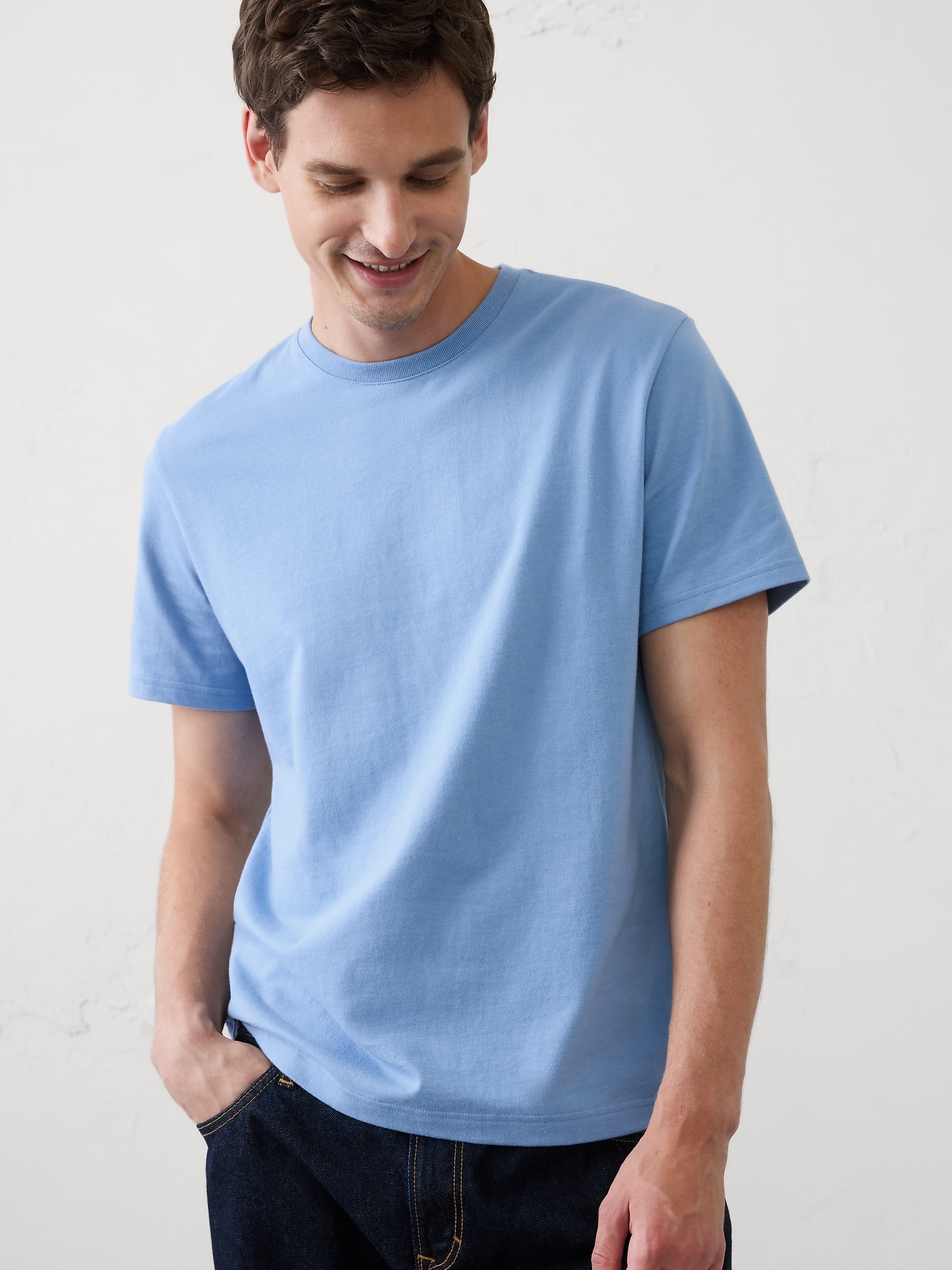 Image number 1 showing, Signature Midweight Cotton T-Shirt
