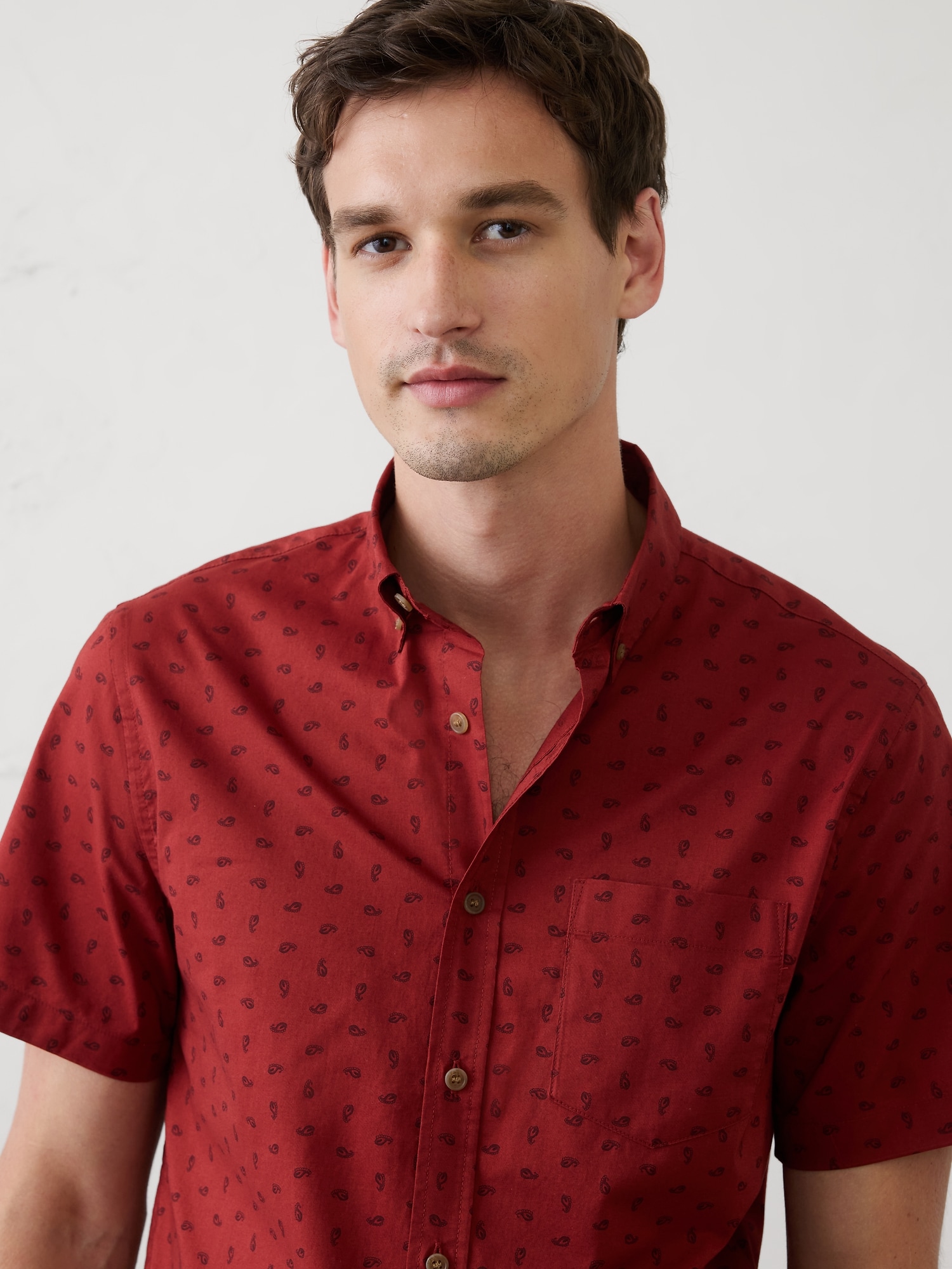 Image number 3 showing, Slim-Fit Softwash Cotton Shirt