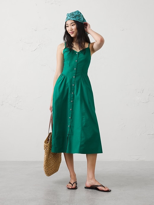 Shirred-Hip Midi Dress | Banana Republic Factory Shirred-Hip Midi Dress | Banana Republic Factory