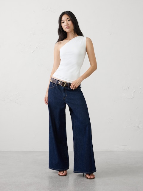 Soft Knit One-Shoulder Top