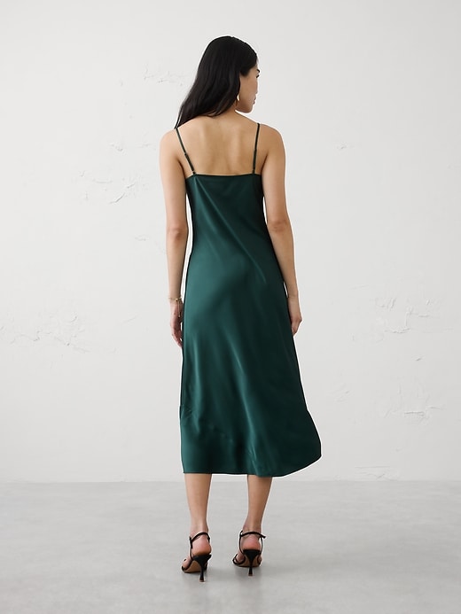 banana republic factory satin dress Satin Midi Dress
