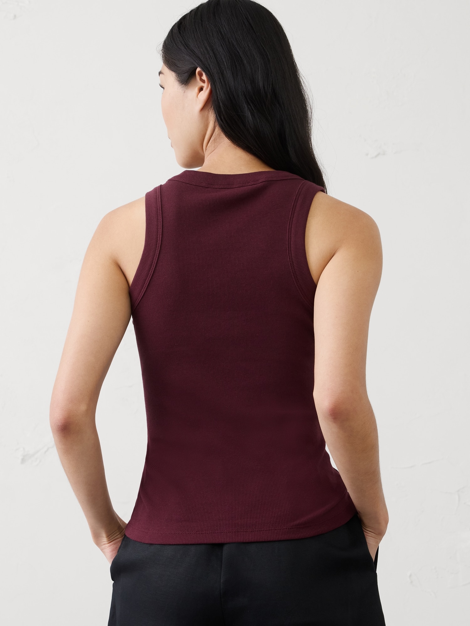 Image number 2 showing, Ribbed Racer Tank
