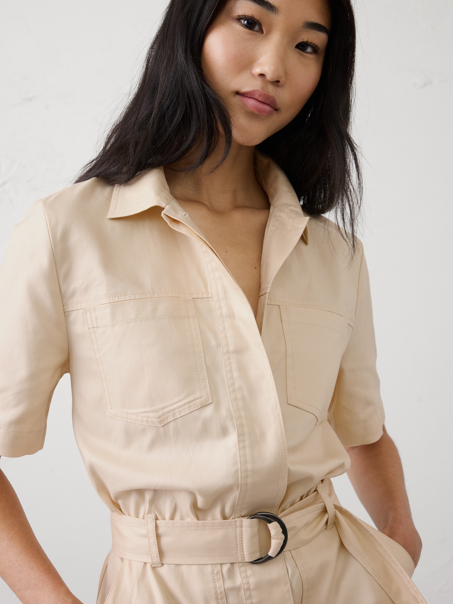 Image number 3 showing, Utility Mini Shirtdress