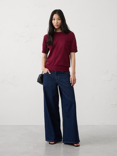 Forever Pocket Sweater T-Shirt