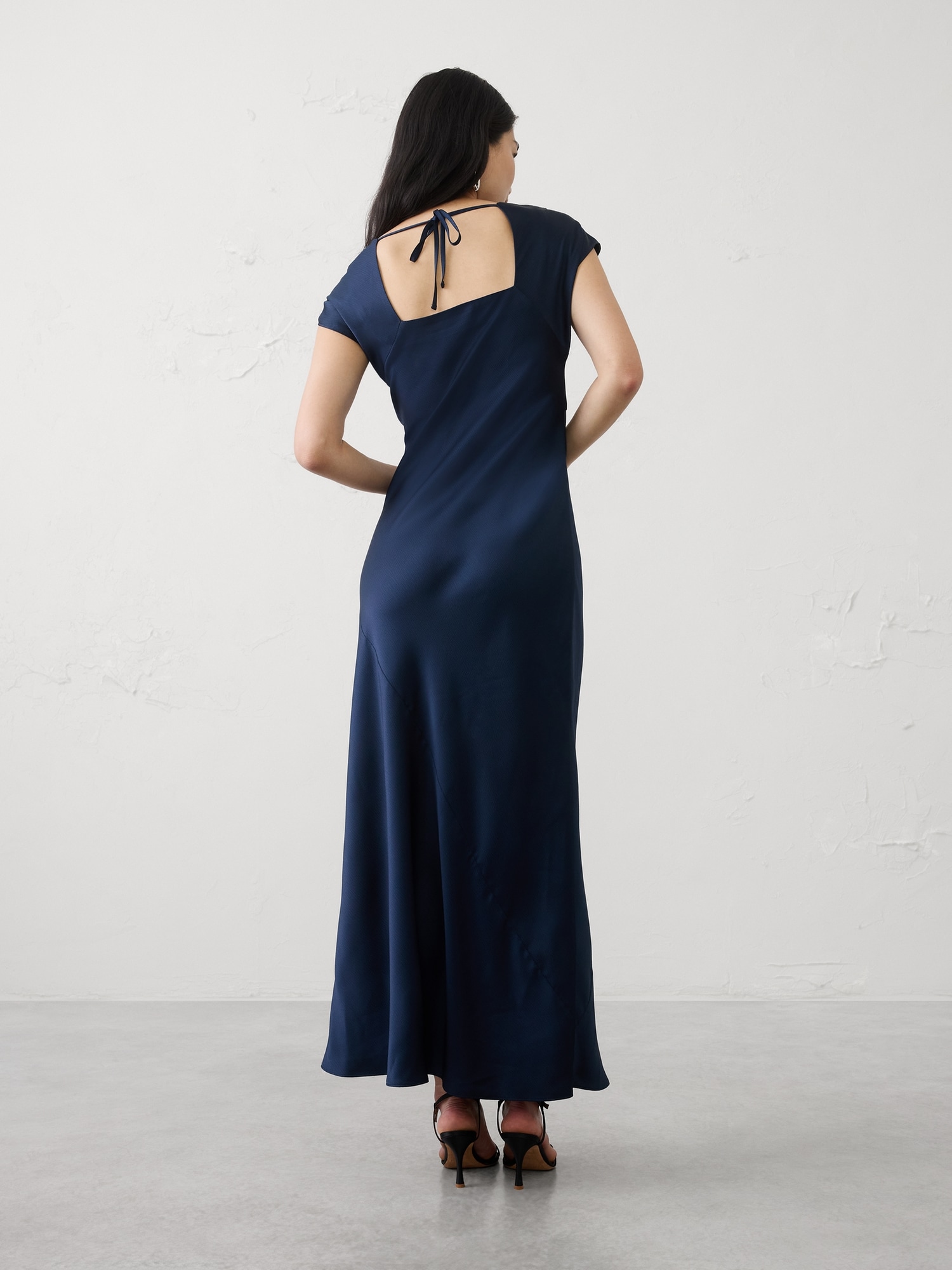Image number 2 showing, Flutter-Sleeve Maxi Dress
