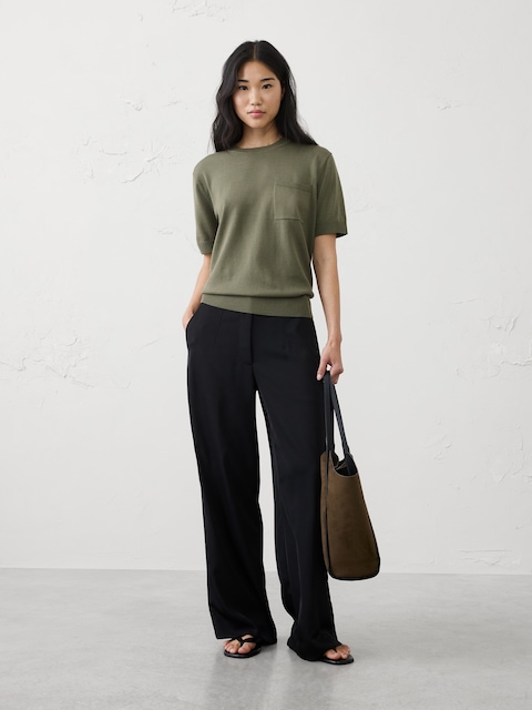 Forever Pocket Sweater T-Shirt