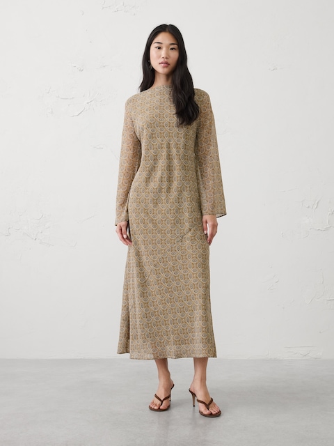 Boatneck Maxi Dress