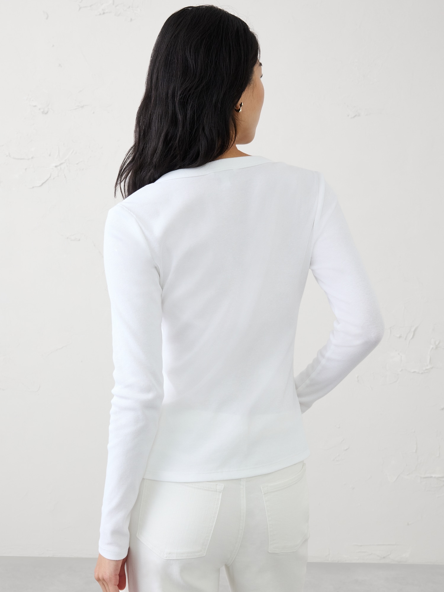 Image number 2 showing, Ribbed Henley T-Shirt