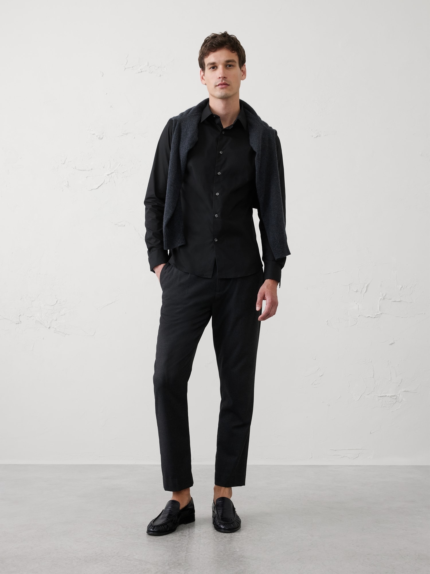 banana republic factory dress shirts Tailored Easy-Care Shirt