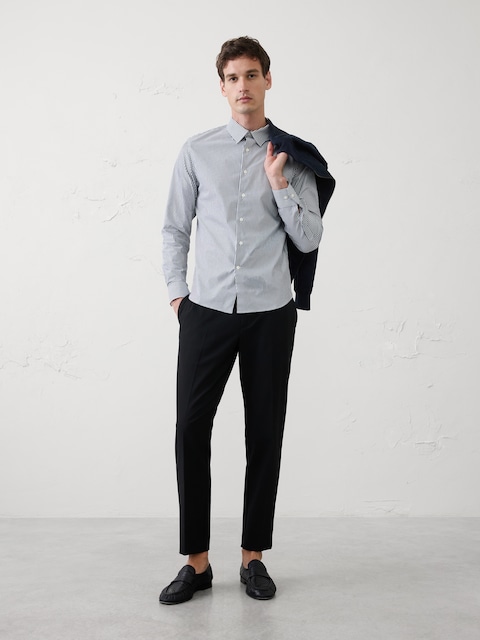 Slim-Fit Untucked Dress Shirt