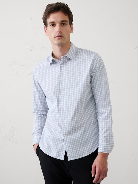 Slim-Fit Untucked Dress Shirt