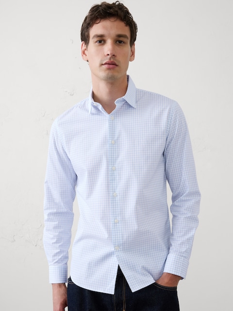 Slim-Fit Untucked Dress Shirt