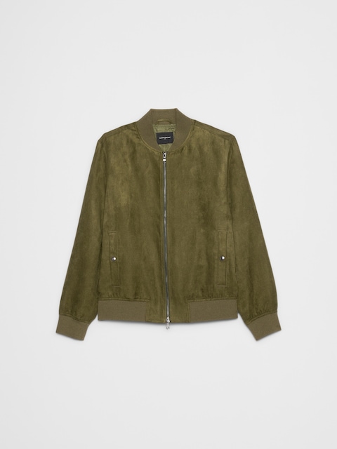 Vegan Suede Bomber