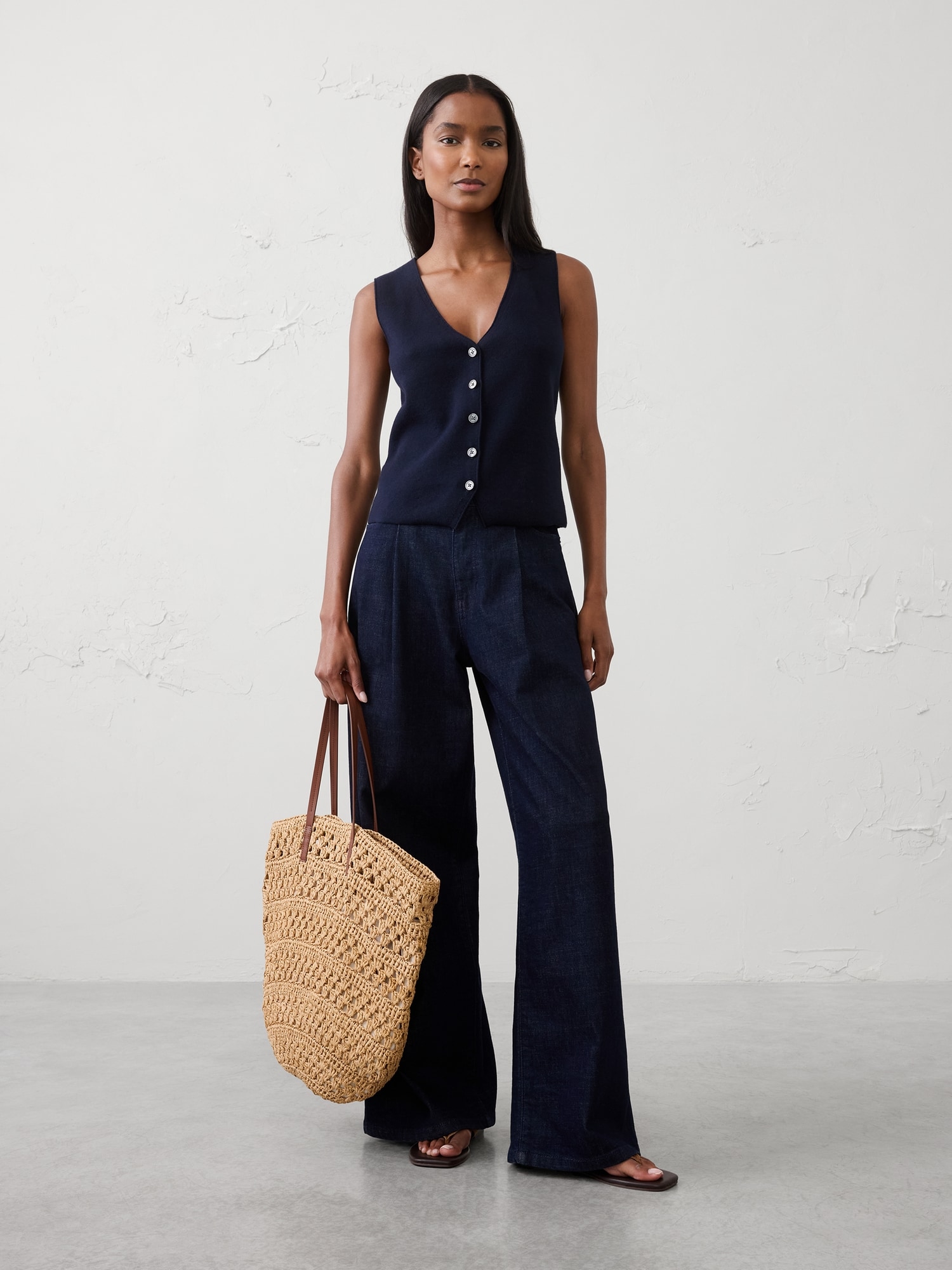 Image number 1 showing, V-Neck Sweater Vest