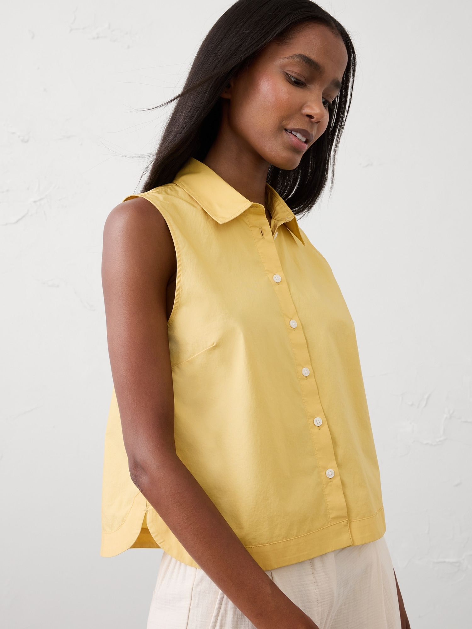 Image number 3 showing, Collared Cropped Shirt