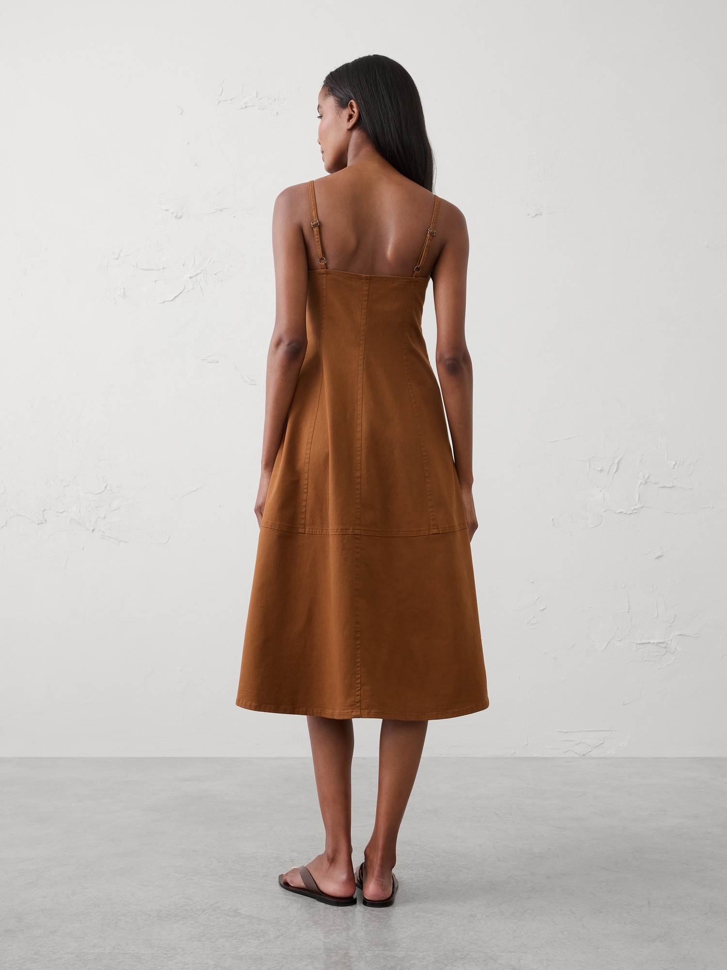 Image number 2 showing, Corset Button-Down Midi Dress
