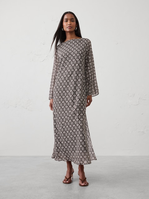 Boatneck Maxi Dress