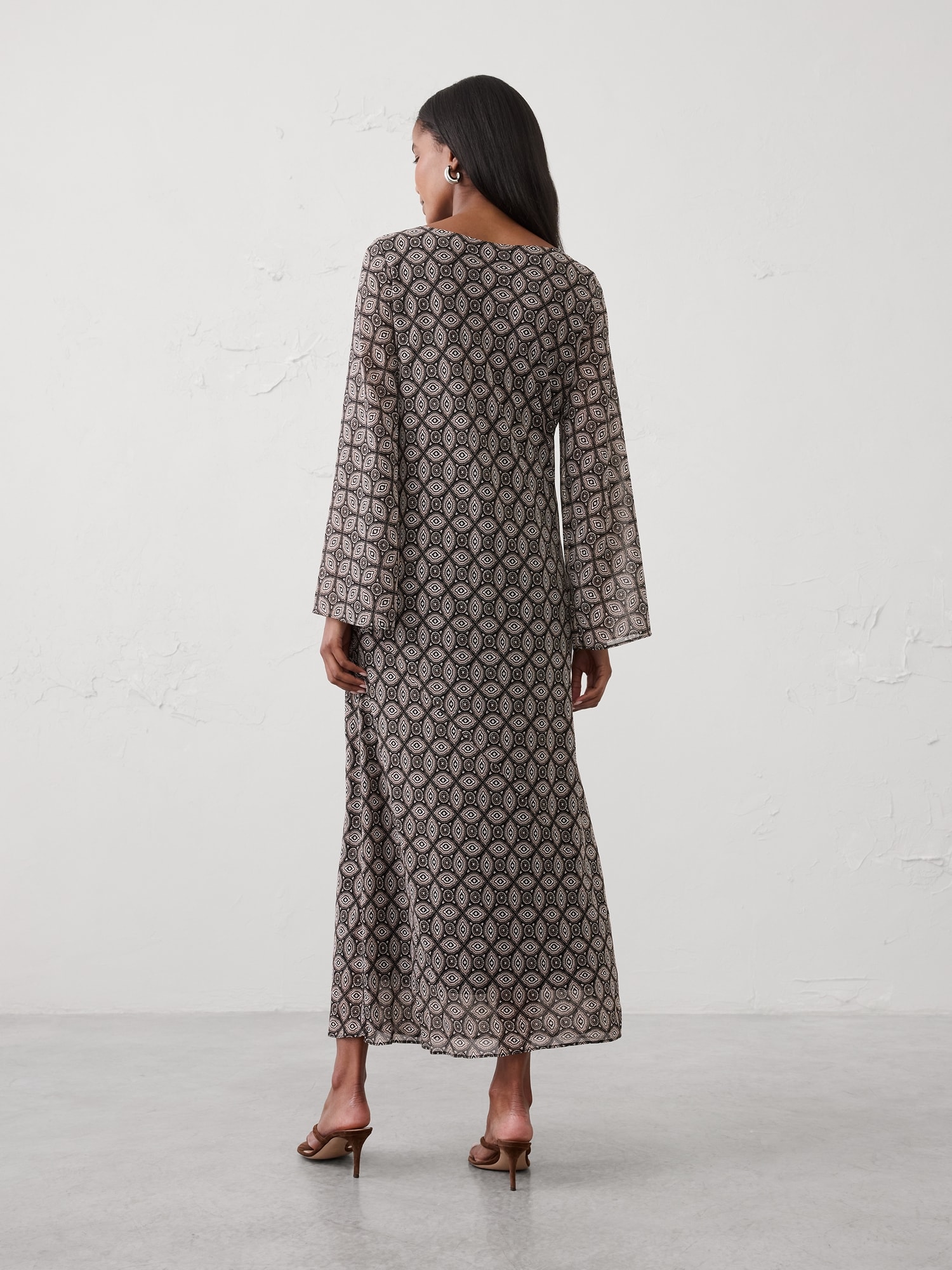 Image number 2 showing, Boatneck Maxi Dress
