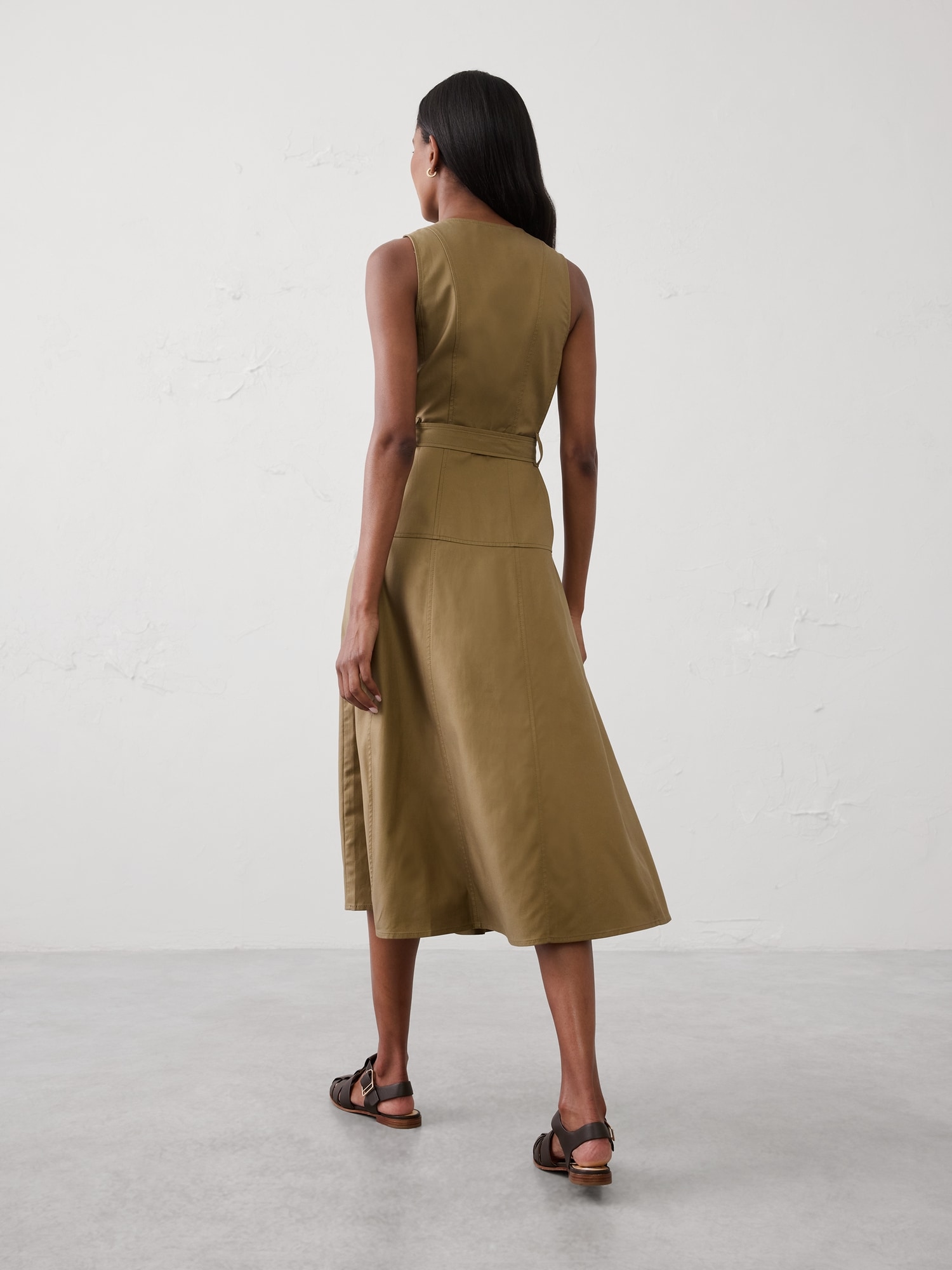 Image number 2 showing, Painters Twill Midi Dress