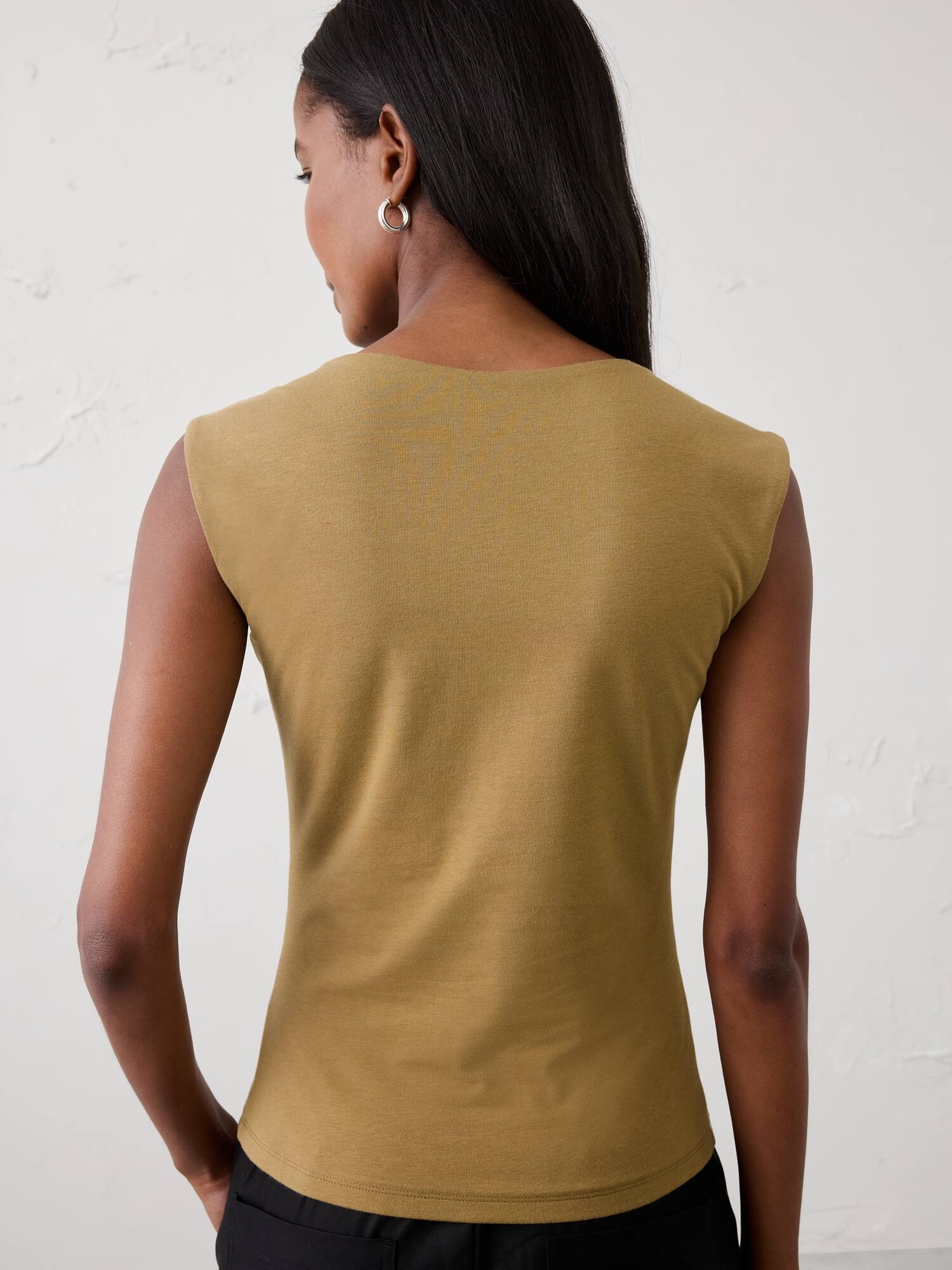 Image number 8 showing, Soft Stretch Scoop-Neck Top