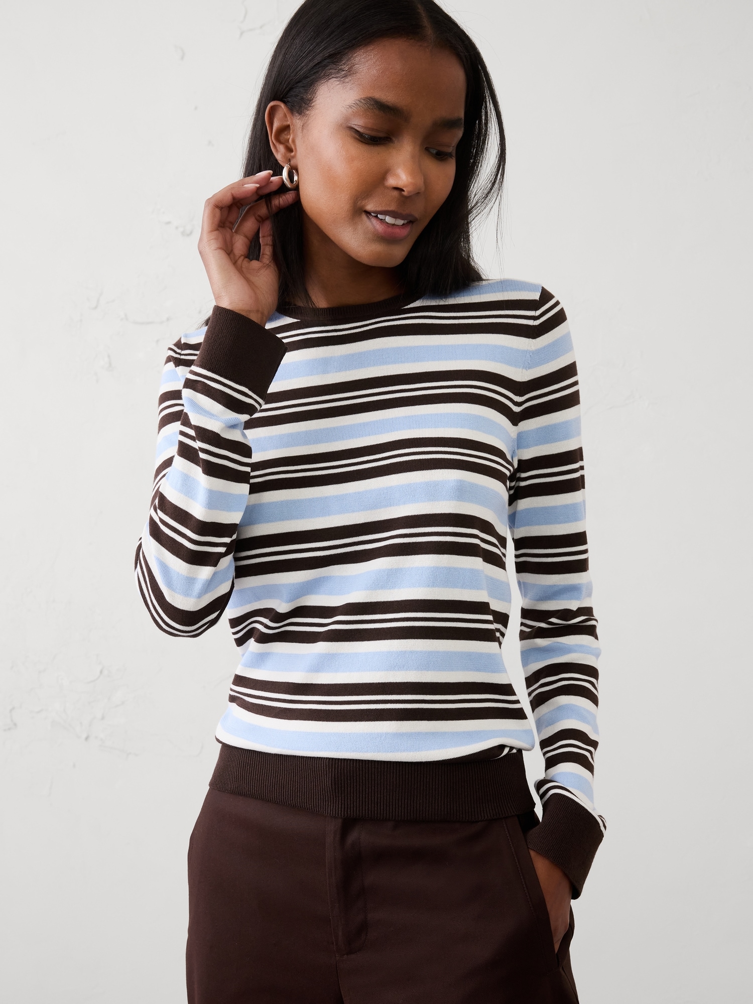 Image number 1 showing, Forever Multi-Stripe Sweater
