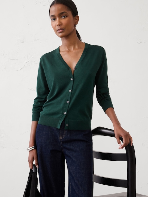 Forever V-Neck Cardigan Sweater