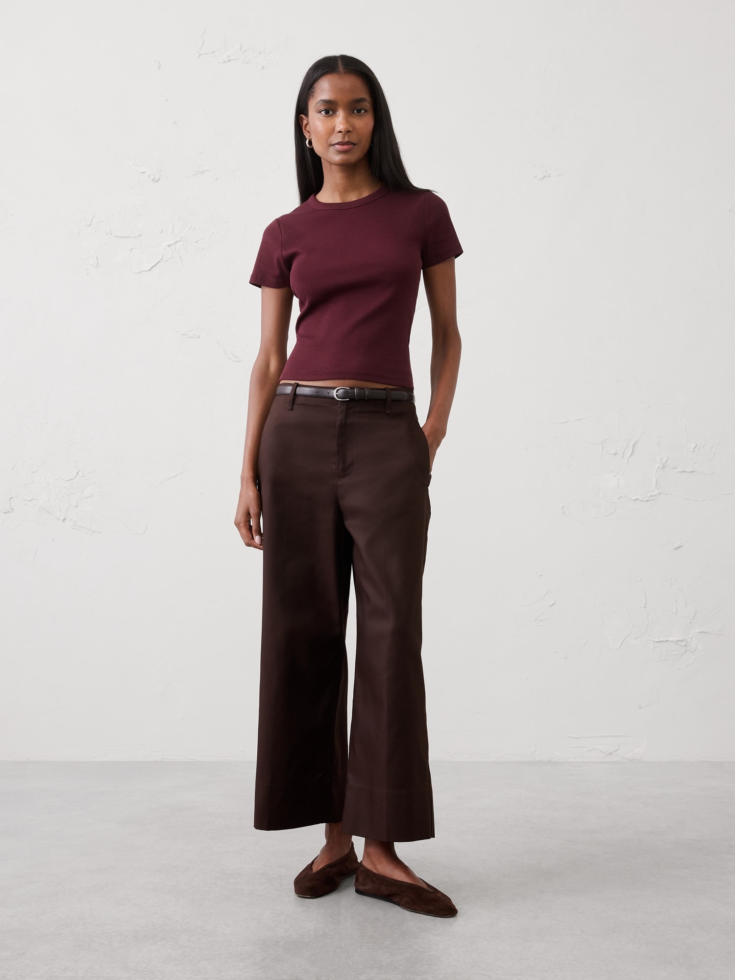 Image number 1 showing, Ribbed T-Shirt