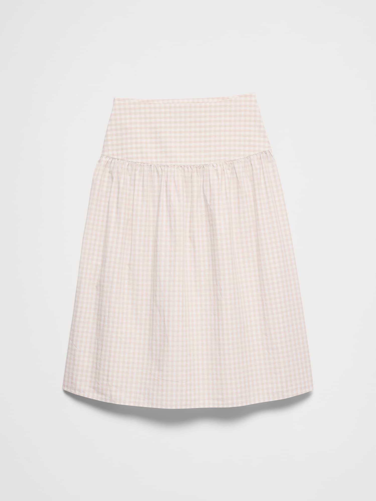 Image number 4 showing, Poplin Drop-Waist Midi Skirt