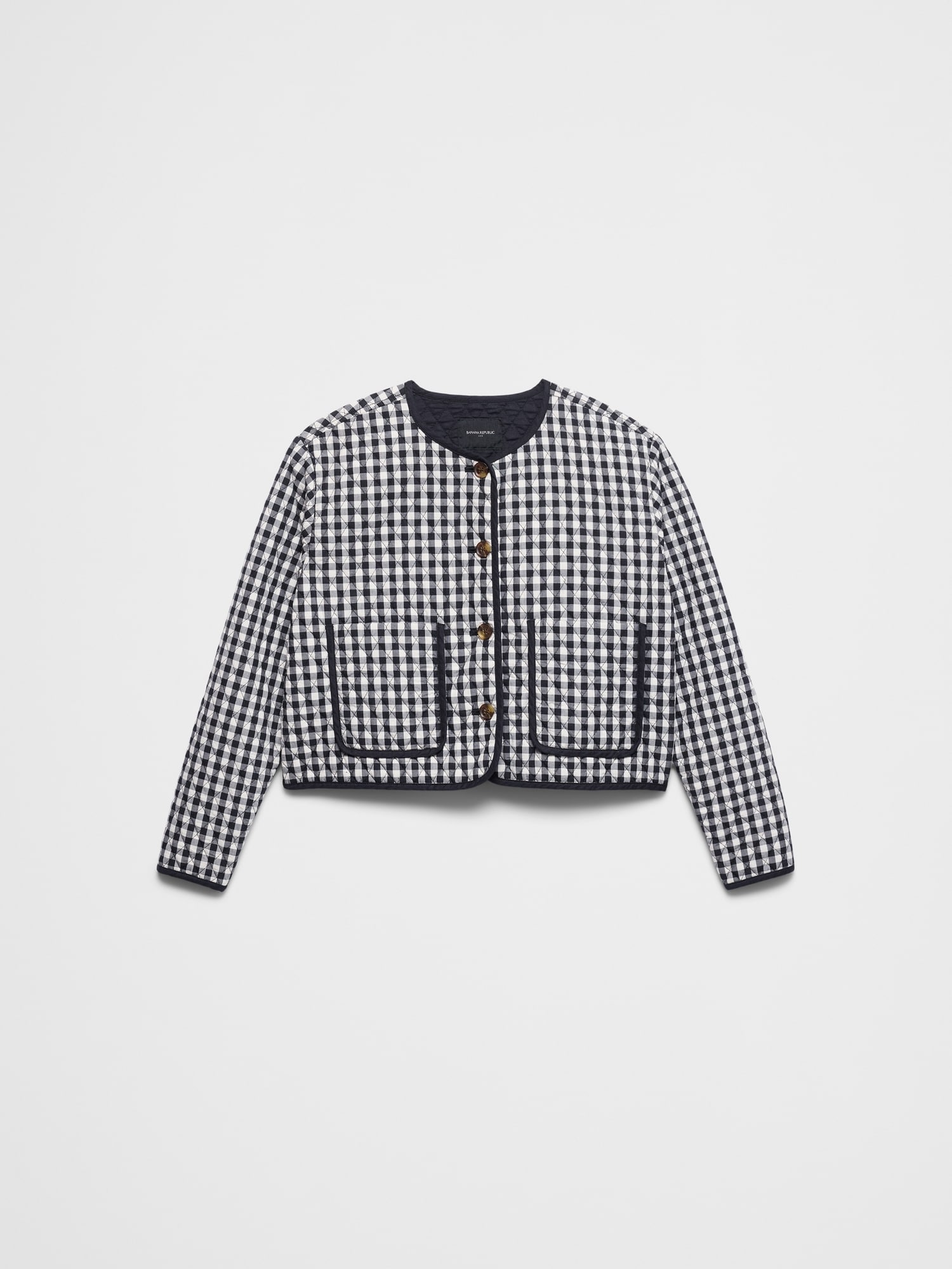 Image number 4 showing, Quilted Gingham Jacket