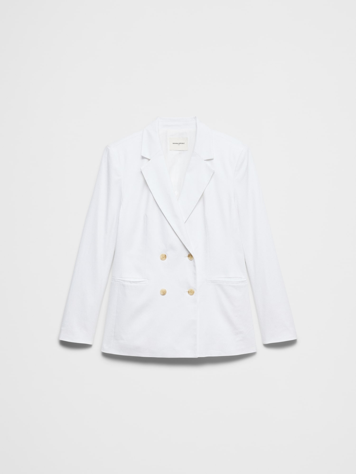 Image number 4 showing, Linen-Blend Double Breasted Blazer