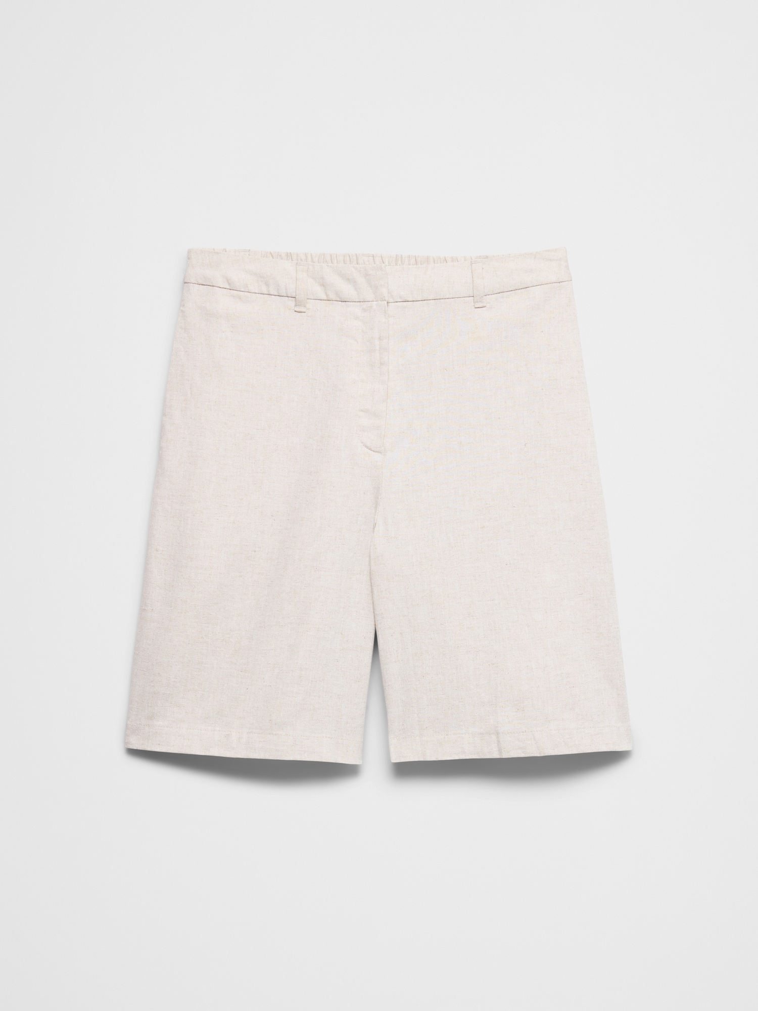 Image number 6 showing, High-Rise Linen-Blend Bermuda Short