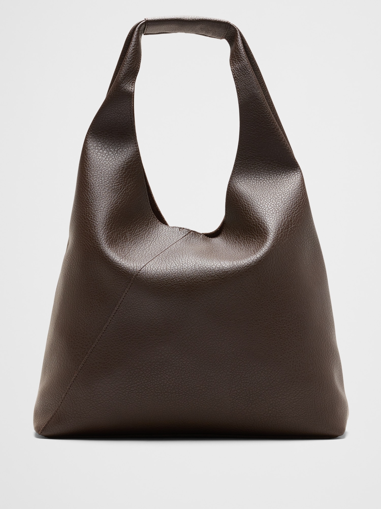 Image number 1 showing, Vegan Leather Slouchy Tote