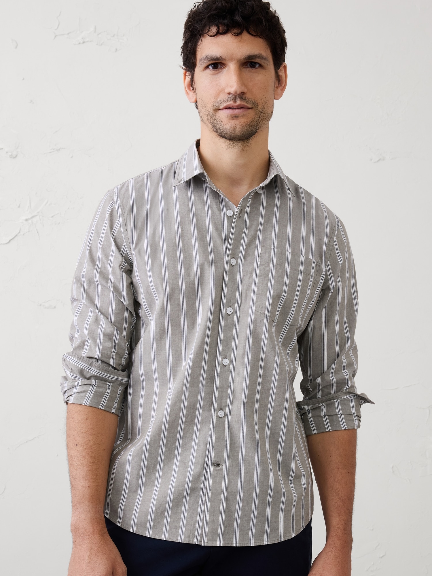 Image number 1 showing, Standard-Fit Softwash Cotton Shirt