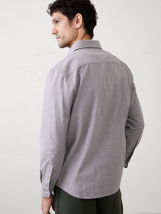 Standard-Fit Textured Shirt | Banana Republic Factory